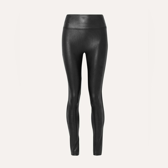 SPANX Pants - SPANX SPANXshape™ stretch leggings metallic black